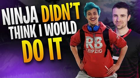 “Ninja Didn’t Say Sh*t to Me” .